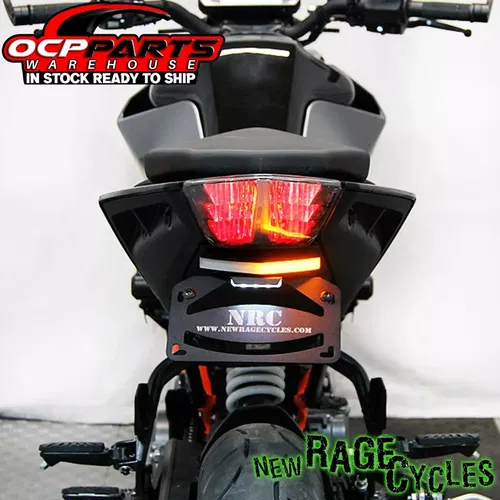 NEW! New Rage Cycles Fender Eliminator Kit with Turn Signals for KTM 390 Duke