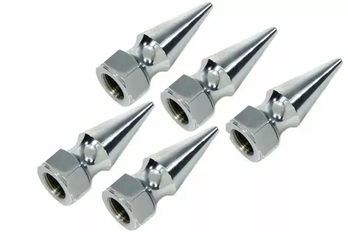 V-Twin Chrome Pike Nut 10-24 Coarse Thread for Harley Davidson