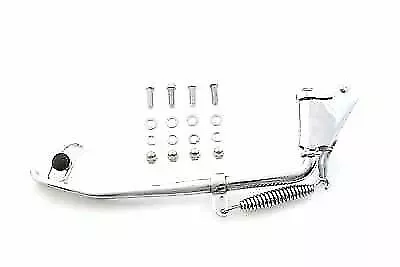 V-Twin Jiffy Kickstand Assembly Chrome 2" Under 27-0743