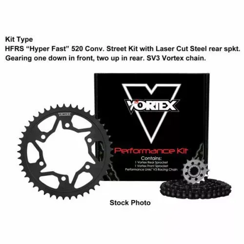 Vortex Yamaha R1 2006-2008 V3 2.0 Gold Chain Sprocket Kit 16-47 G520RX3