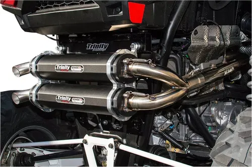 Trinity Racing Stage 5 Full Exhaust System Black POLARIS RZR XP TURBO 2016-2018