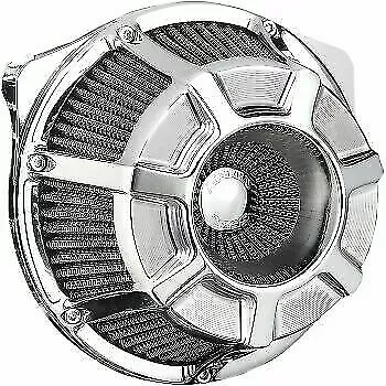Arlen Ness Chrome Beveled Inverted Series Air Cleaner Kit for Harley 1010-1216