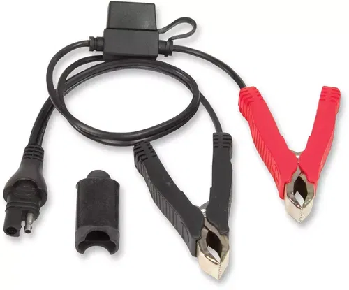 TecMate OptiMate SAE 2-Pin Connector to Battery Clips w/15A fuse O14