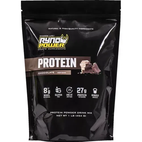 RYNO POWER 1LB-PPC Protein Premium Whey Powder Chocolate - 1 lb - 10 Servings