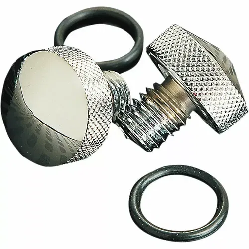 Drag Specialties Chrome Knurled Bolt Kit for 2000-07 Harley Softail FXST FLST