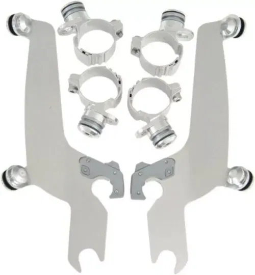 Memphis Shades Sportshield Hardware Polished Kawasaki Vulcan & Yamaha V-Star