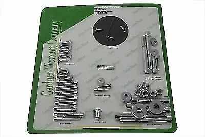 Chrome Allen Head Engine Dress Up Screw Kit for Harley Davidson by V-Twin