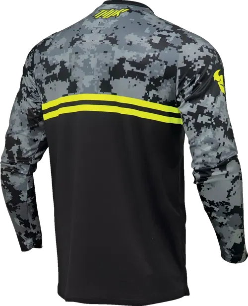 THOR Youth Sector DIGI Camo Jersey - Black/Camo - XS 2912-2395