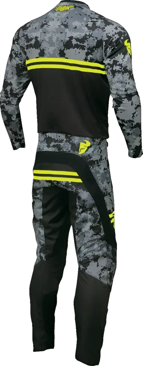 THOR Youth Sector DIGI Camo Jersey - Black/Camo - XS 2912-2395