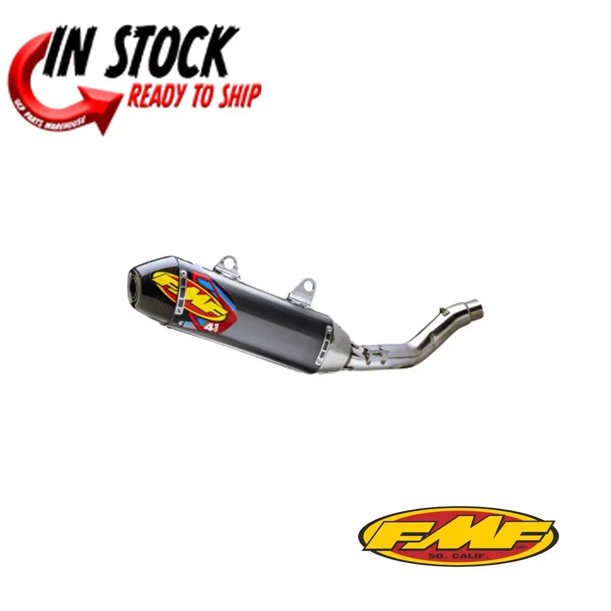 FMF RACING SLIP-ON MUFFLER Q4 HEX SS KAWASAKI 2024 KX450 042402