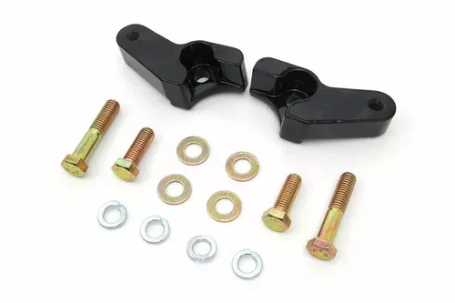 Rear Shock Lowering Kit Black for Harley Davidson by V-Twin