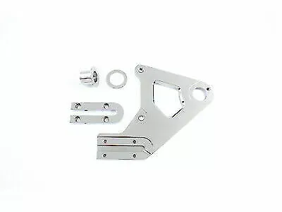 Chrome Left Side Rear Brake Caliper Bracket for Harley Davidson by V-Twin