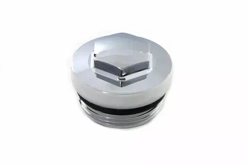 Chrome Primary Cover Filler Cap for Harley Davidson by V-Twin