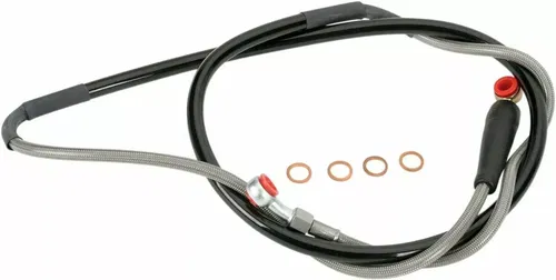 MOOSE RACING MY01-1043 Stainless Steel Braided Brake Line	Yamaha WR400F 1998
