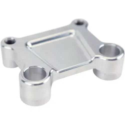 LA Choppers Raw Aluminum Ultra T-Bar Handlebar Batwing Adapter Harley Touring