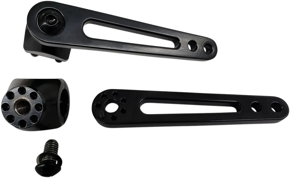 RIVCO PRODUCTS Motorcycle Adjustable Highway Peg Mounts - 1" - Black GL18004BK