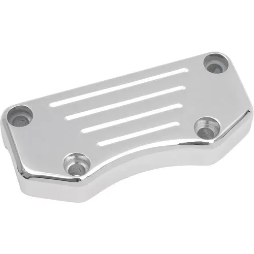 Drag Specialties Chrome Ball-Milled Buffalo Handlebar Top Clamp for Harley