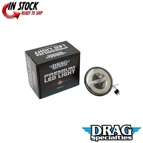 Drag Specialties 2001-1542 Chrome 7" Reflector Style LED Headlamp ONLY
