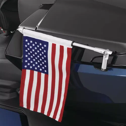 Show Chrome Folding Flag Pole Spyder RT and F3 LTD Chrome - Right 41-203R