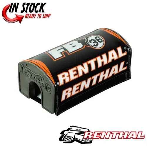 Renthal Fatbar36 Pads Black/Orange/White P347 Black | Orange 80-0168 0601-5620