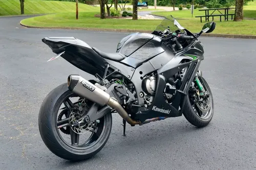 BROCKS CT SINGLE FULL SYSTEM EXHAUST W/ 16" MUFFLER 2016-2025 ZX-10R ZX-10RR