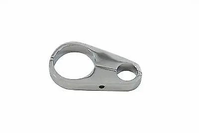 Chrome Oil Line to Frame Clamp for Harley Davidson by V-Twin