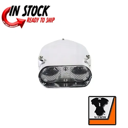 Chrome V-Charger Air Cleaner for Harley Davidson by V-Twin For Bendix Keihin