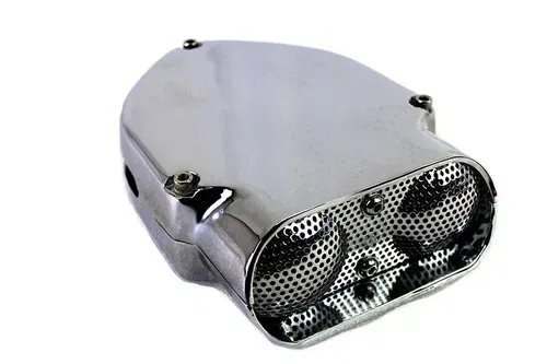 Chrome V-Charger Air Cleaner for Harley Davidson by V-Twin For Bendix Keihin