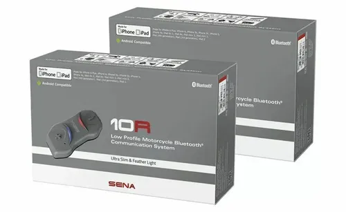 Sena 10R Low Profile Motorcycle Bluetooth Communication System Dual Pack 907540