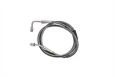 Stainless Steel 43-1/4  Front Brake Hose for Harley Davidson by V-Twin