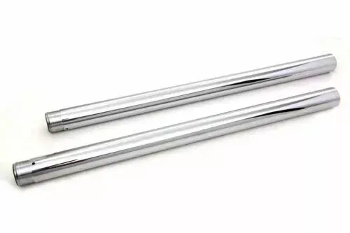 Chrome Fork Tube Set 2  Over Stock for Harley Davidson by V-Twin