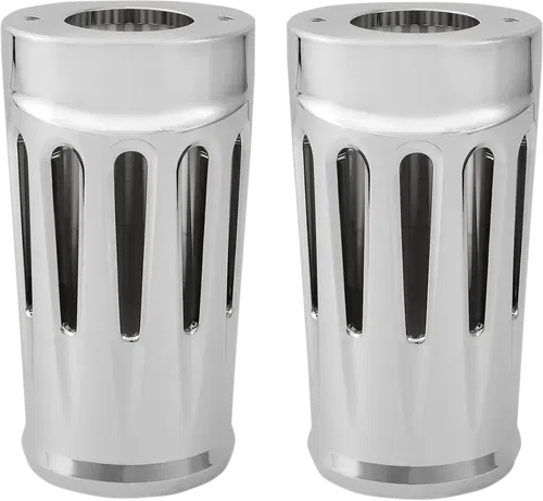ARLEN NESS Fork Boot Covers - Chrome - Deep Cut - Fits FL 20-032