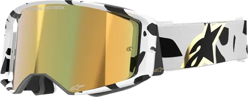 ALPINESTARS GOGGLES Supertech Goggle - Corp - White - ABS Fits Vision - Gold