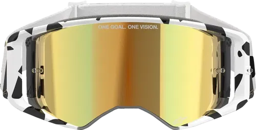ALPINESTARS GOGGLES Supertech Goggle - Corp - White - ABS Fits Vision - Gold