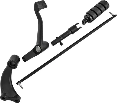 HARDDRIVE Forward Control Kit with Rubber Band Style Footpeg Black  820-0530B