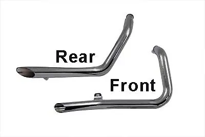 Exhaust Drag Pipe Set Side Slash Style for Harley Davidson by V-Twin