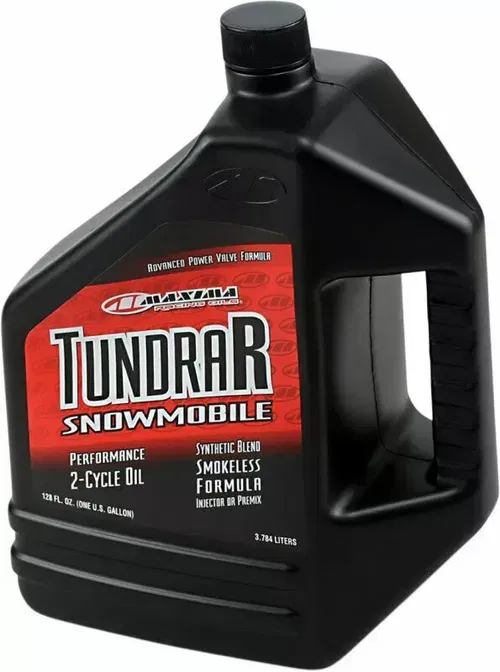 Maxima Racing Oil Tundra-R Snowmobile 2-Stroke Injection or Premix Oil, 1 Gallon