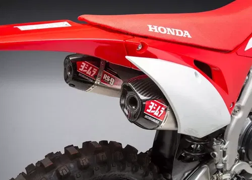 YOSHIMURA Signature RS-9T DUAL FULL EXHAUST SS-SS-CF HONDA CRF450 R RX 2017-2020