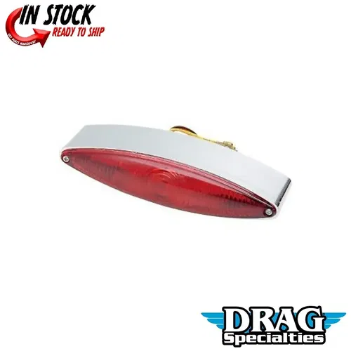 Drag Specialties 2030-0115 Chrome Cateye Red LED Taillight