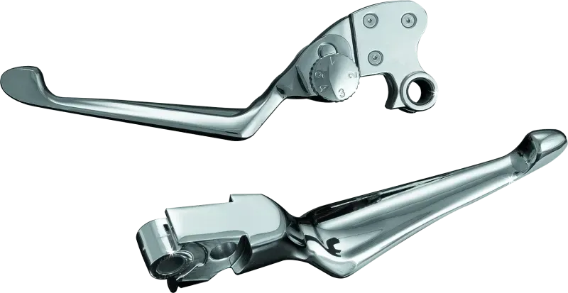 Kuryakyn Boss Blades With Adjustable Clutch Fits 96-Up Cable Chrome