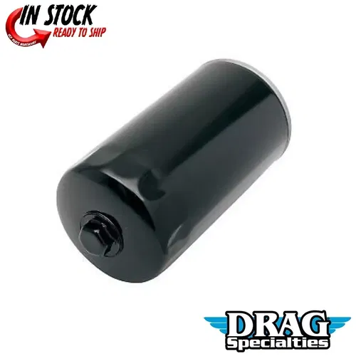 DRAG SPECIALTIES 0712-0023 Black Spin-On Oil Filter with Nut for 91-98 Dyna