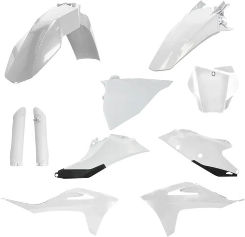 ACERBIS Full Fits Replacement Body Kit - White/Black 2872791035