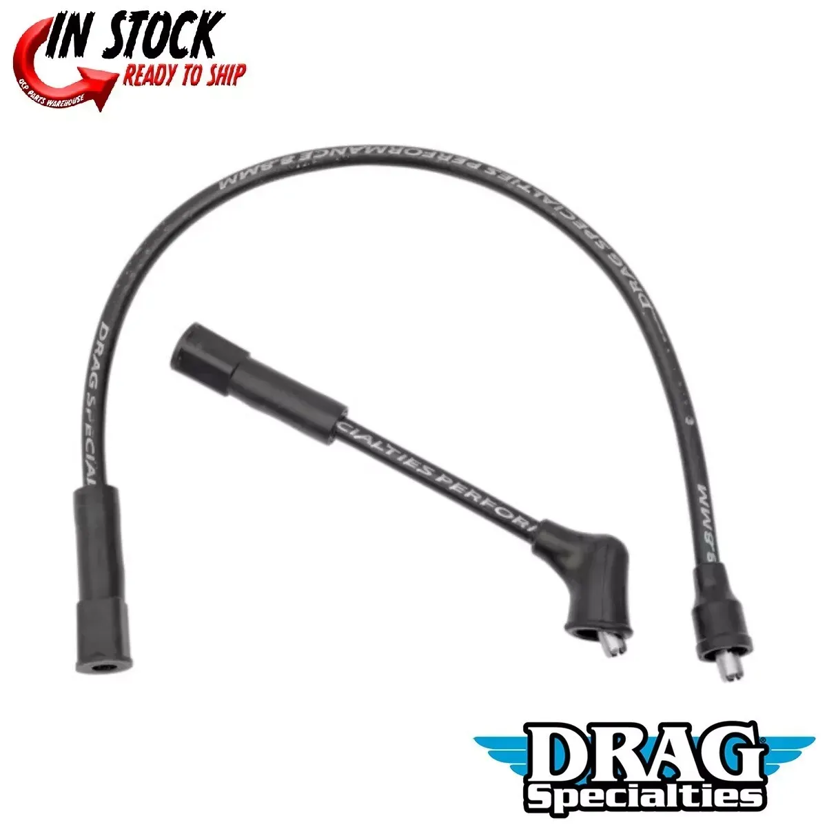 Black 8.8mm Spark Plug Wires for Harley Davidson 883 1200 Sportster XL 86-03