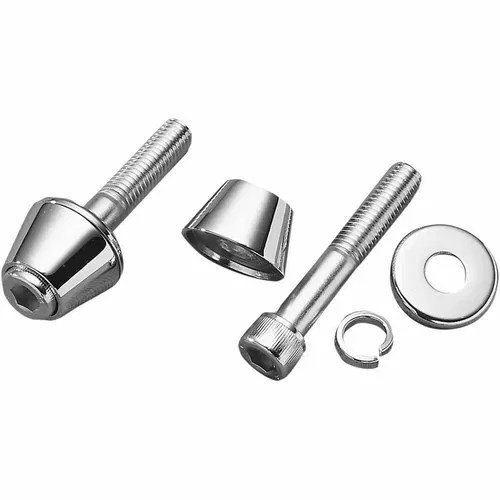 Drag Specialties Chrome Cone Style Riser Bolt Kit 1/2"-13 Course Thread Harley
