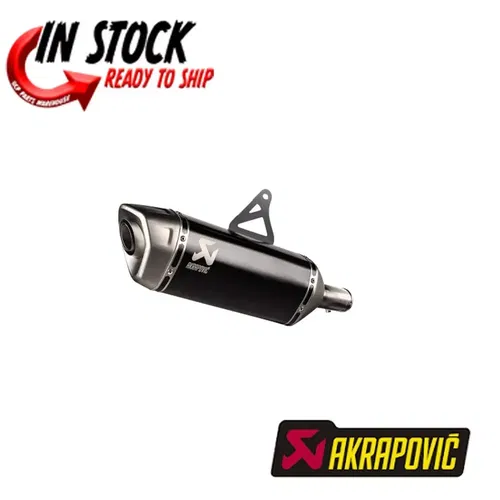 AKRAPOVIC SLIP-ON MUFFLER TI - BLACK HONDA 2024-25 TRANSALP XL750 S-H7SO6-HRTBL