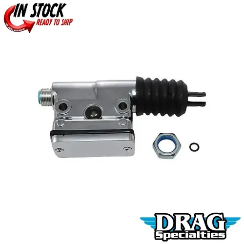 Drag Specialties DS-530632 Chrome Rear Brake Master Cylinder for Late 87-99 FLST