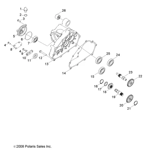 POLARIS COVER TRANSMISSION 0454553 2009 - 2020 RZR 170 New OEM GENUINE