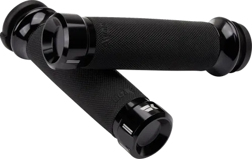 KHROME WERKS Klassic Grips - Fits Custom Contour - TBW - Black 500180