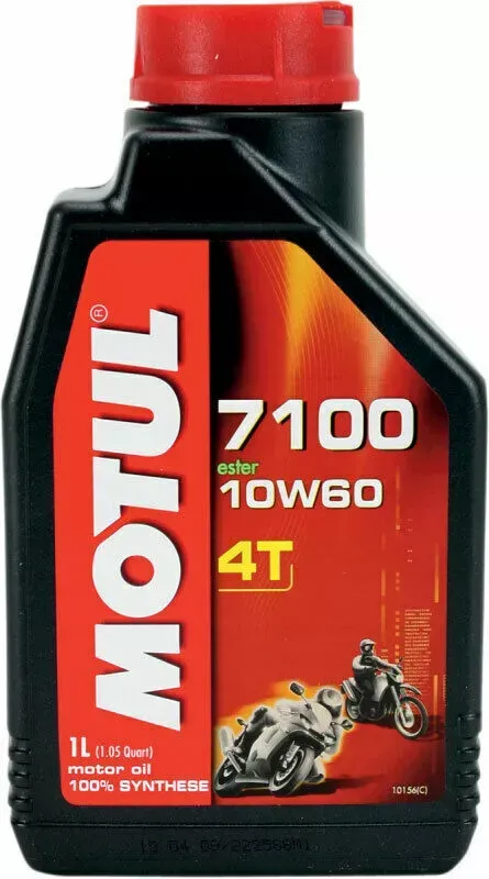 Motul 7100 4T Full-Synthetic 4-Stroke Motor Oil | 10W-60 | 1 Liter | 104100
