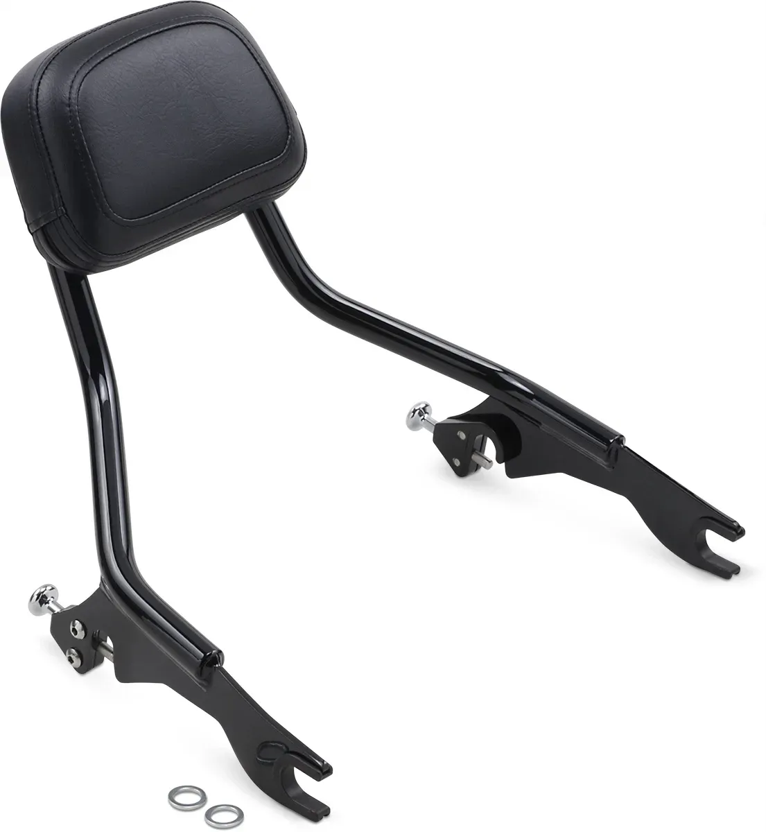COBRA Detachable Backrest - Black - Short - Fits FLH/FLT 602-2200B